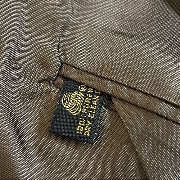 Vintage 80s-90s Bill Blass for Strawbridge & Clothier 2-Button Sport Coat Taupe - Picture 6 of 6